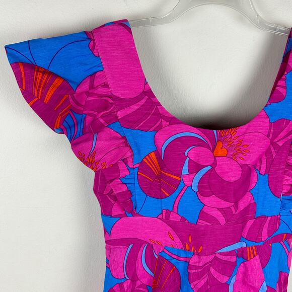 Tuckernuck x Cameran Wimberly Azalea Edisto Bow Linen Blend Dress L - Picture 5 of 9